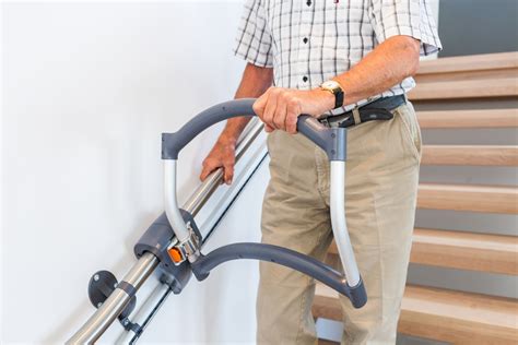 Stair walker assistep - The AssiStep and StairSteady are both mechanical stair aids that help and support you when going up and down your stairs. Both devices use a handle which provides added security when using the stairs, helping to prevent falls.. Both the stair walker AssiStep and the StairSteady use a handrail that is mounted to the wall as well as a sliding handle which moves along the handrail and locks in ...